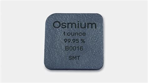 Osmium: Hochwertige Härte und aussergewöhnliche Dichte für anspruchsvolle Anwendungen!